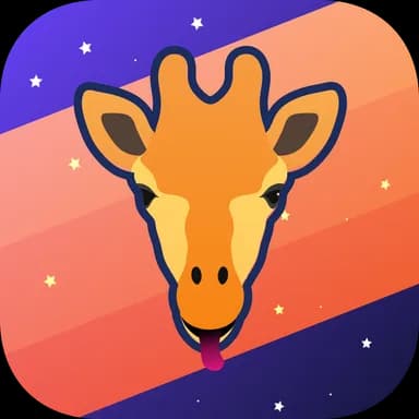 Early Imgur identity concept exploring giraffes, voting, motion, and space 8 of 32