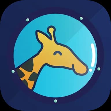 Early Imgur identity concept exploring giraffes, voting, motion, and space 27 of 32