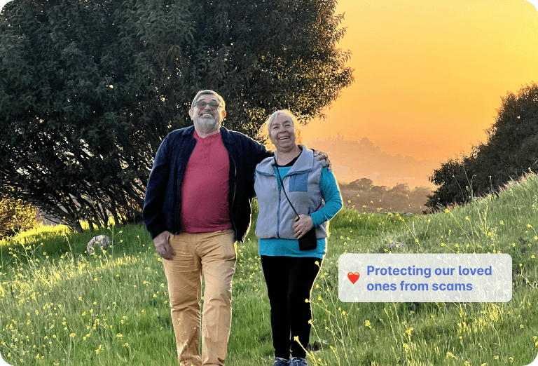Philip’s parents standing together outdoors, the personal motivation behind Korpus